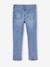 Slim meisjesjeans smal denimgrijs+donkerblauw+gebleekt denim+grijs+middenblauw - vertbaudet enfant 
