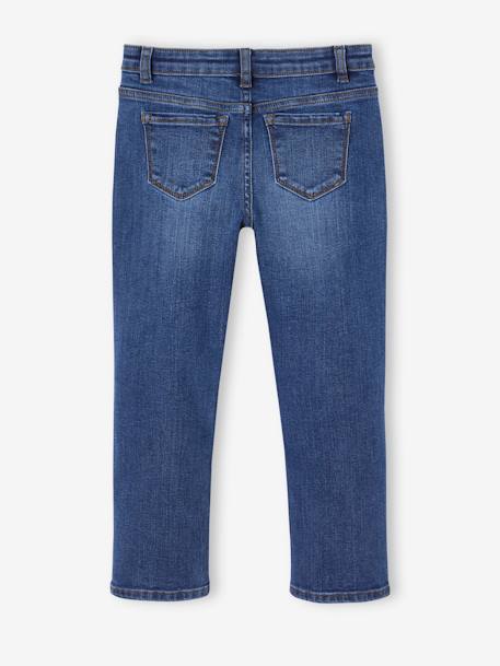 Smalle jeans large meisjes denimgrijs+donkerblauw+gebleekt denim+grijs+middenblauw - vertbaudet enfant 