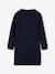 Basics fleece meisjesjurk marineblauw+saliegroen - vertbaudet enfant 