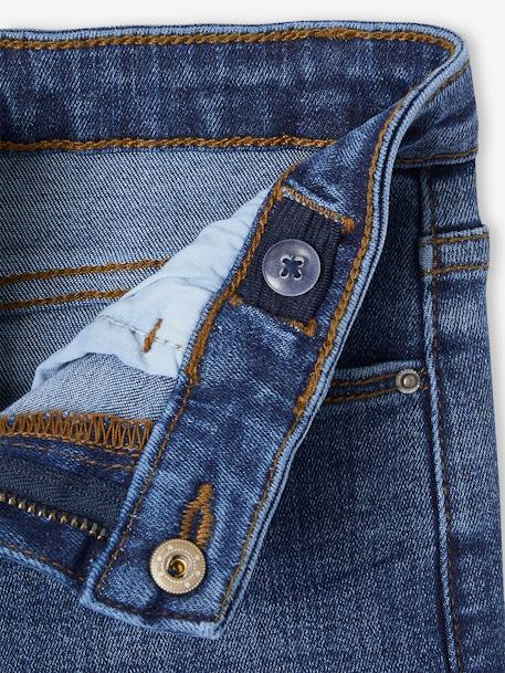 Smalle jeans large meisjes denimgrijs+donkerblauw+gebleekt denim+grijs+middenblauw - vertbaudet enfant 
