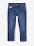Smalle jeans large meisjes denimgrijs+donkerblauw+gebleekt denim+grijs+middenblauw - vertbaudet enfant 