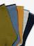 Set van 5 paar jongenssokken Basics beige+olijf - vertbaudet enfant 