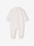 Set van 2 geribd fluwelen babyslaappakjes met opening voor beige+rozen - vertbaudet enfant 