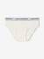 Set van 5 alledaagse Happy slips voor meisjes gemêleerd grijs - vertbaudet enfant 