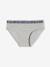 Set van 5 alledaagse Happy slips voor meisjes gemêleerd grijs - vertbaudet enfant 