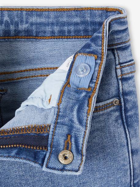 Smalle jeans large meisjes denimgrijs+donkerblauw+gebleekt denim+grijs+middenblauw - vertbaudet enfant 