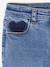 Smalle jeans large meisjes denimgrijs+donkerblauw+gebleekt denim+grijs+middenblauw - vertbaudet enfant 