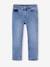 Smalle jeans large meisjes denimgrijs+donkerblauw+gebleekt denim+grijs+middenblauw - vertbaudet enfant 