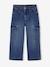Wijde cargojeans meisjes donkerblauw - vertbaudet enfant 