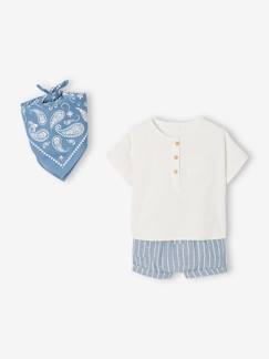Babyset blouse + short + bandana  - vertbaudet enfant