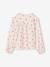 Personaliseerbare meisjesblouse van katoenen gaas ecru+lichtroze+wit, bedrukt - vertbaudet enfant 