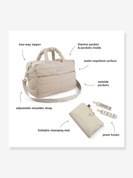 Gewatteerde luiertas DONE BY DEER groen+zandbeige - vertbaudet enfant 