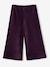 Wijde, fluwelen broek voor meisjes antraciet+bruin+chocoladebruin+ecru+grijsblauw+kaki+pruim+rozen+zachtpaars - vertbaudet enfant 