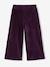 Wijde, fluwelen broek voor meisjes antraciet+bruin+chocoladebruin+ecru+grijsblauw+kaki+pruim+rozen+zachtpaars - vertbaudet enfant 
