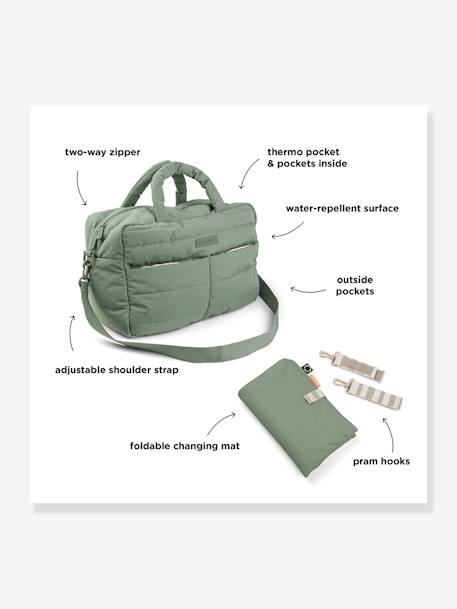 Gewatteerde luiertas DONE BY DEER groen+zandbeige - vertbaudet enfant 
