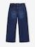 Wijde meisjesjeans blauw+denimgrijs+gebleekt denim+middenblauw+ongewassen denim+stone+zwart denim - vertbaudet enfant 