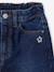 Wijde meisjesjeans blauw+denimgrijs+gebleekt denim+middenblauw+ongewassen denim+stone+zwart denim - vertbaudet enfant 
