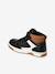 Hoge kindersneakers met klittenband ongewassen denim+zwart - vertbaudet enfant 
