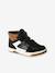 Hoge kindersneakers met klittenband ongewassen denim+zwart - vertbaudet enfant 