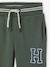 Sport joggingbroek van molton jongens korstmos+marineblauw - vertbaudet enfant 