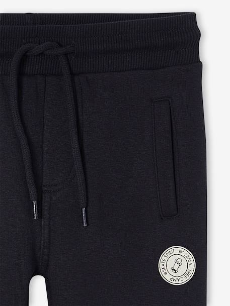 Joggingbroek van molton jongens dennen+donker leisteenblauw+gemêleerd zwart+grijs+marineblauw, gechineerd+middenblauw+oker+zwart - vertbaudet enfant 