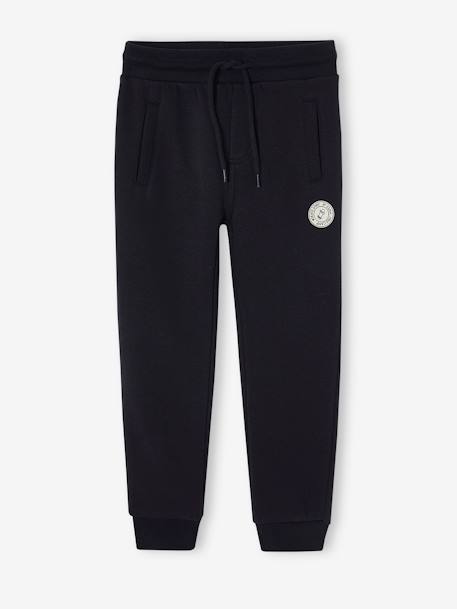 Joggingbroek van molton jongens dennen+donker leisteenblauw+gemêleerd zwart+grijs+marineblauw, gechineerd+middenblauw+oker+zwart - vertbaudet enfant 