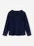 Shirt met konijnmotief en sierstrik voor meisjes marineblauw - vertbaudet enfant 