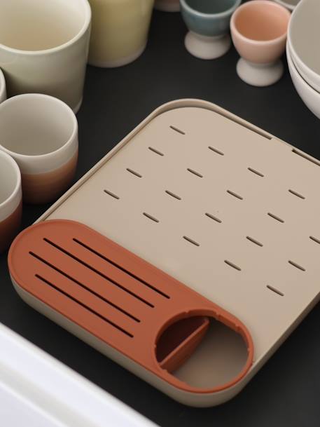 Afdruiprek voor flessen Forêt BEABA beige+saliegroen+terracotta - vertbaudet enfant 