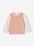 2-in-1 trui baby ecru+hemelsblauw+roze (poederkleur) - vertbaudet enfant 
