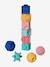 Set van 6 kubussen en 4 activiteitenballen meerkleurig - vertbaudet enfant 