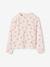 Personaliseerbare meisjesblouse van katoenen gaas ecru+lichtroze+wit, bedrukt - vertbaudet enfant 