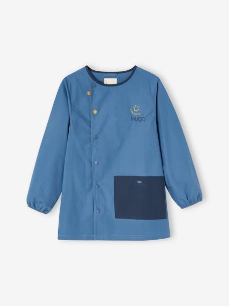 Aanpasbaar jongensschort 'cool school' blauw+donkerblauw - vertbaudet enfant 
