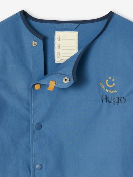 Aanpasbaar jongensschort 'cool school' blauw+donkerblauw - vertbaudet enfant 