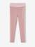 Sportlegging meisjes met zijstroken gemêleerd grijs+marineblauw+MARINEBLAUW+roze (poederkleur) - vertbaudet enfant 