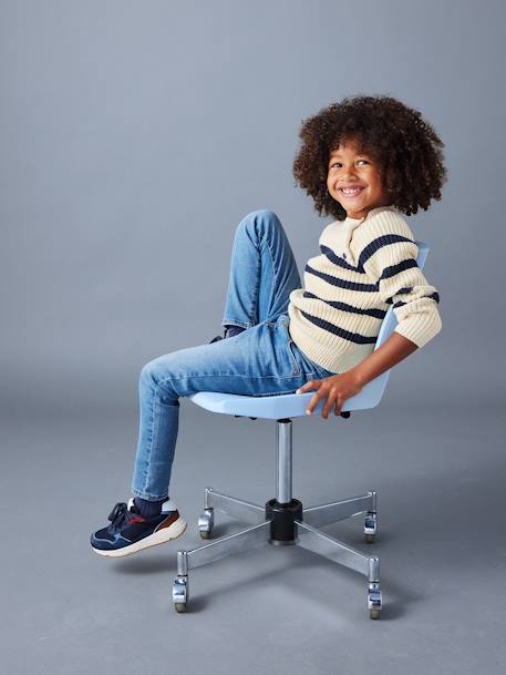 Slim fit jongensjeans Morphologik 'waterless' heupomtrek MEDIUM DENIM DONKERGRIJS+denimgrijs+double stone+RUW DENIM+STONE+zwart denim - vertbaudet enfant 