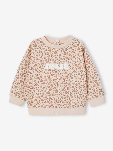 Personaliseerbare sweater + legging + haarband babymeisje antraciet+beige (poederkleur)+marineblauw - vertbaudet enfant 