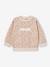 Personaliseerbare sweater + legging + haarband babymeisje antraciet+beige (poederkleur)+marineblauw - vertbaudet enfant 