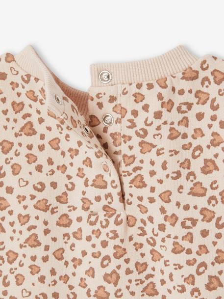 Personaliseerbare sweater + legging + haarband babymeisje antraciet+beige (poederkleur)+marineblauw - vertbaudet enfant 