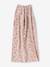 Gebloemde meisjesset muts + snood groengrijs+roze (poederkleur) - vertbaudet enfant 