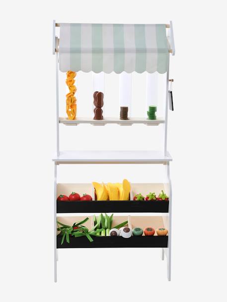 Fruit- en groentekraam van FSC 100%-hout beige - vertbaudet enfant 