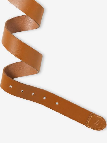 Klassieke riem jongens donkerbruin+marineblauw - vertbaudet enfant 