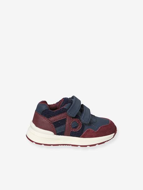 Sneakers met klittenband voor jongens marineblauw+veel blauw - vertbaudet enfant 