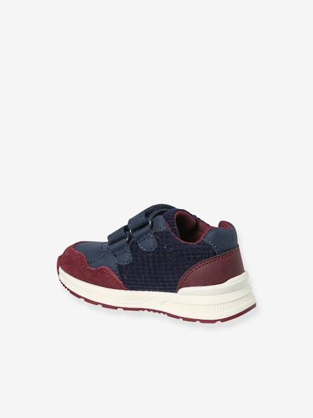 Sneakers met klittenband voor jongens marineblauw+veel blauw - vertbaudet enfant 