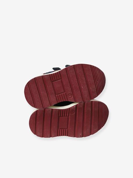 Sneakers met klittenband voor jongens marineblauw+veel blauw - vertbaudet enfant 