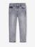 Smalle jeans large meisjes denimgrijs+donkerblauw+gebleekt denim+grijs+middenblauw - vertbaudet enfant 