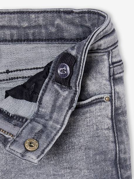 Smalle jeans large meisjes denimgrijs+donkerblauw+gebleekt denim+grijs+middenblauw - vertbaudet enfant 