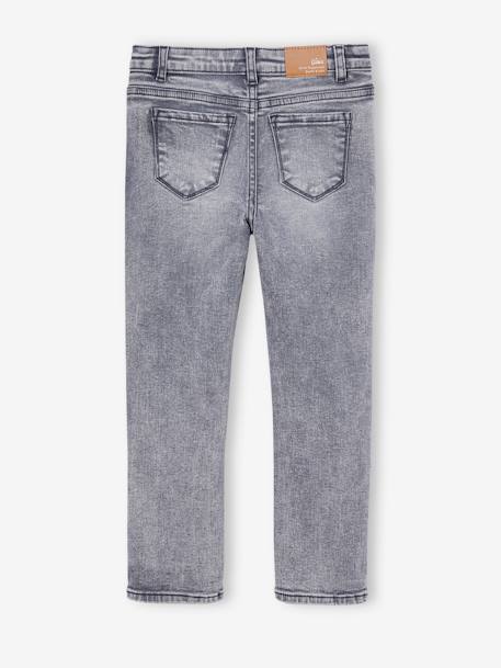 Smalle jeans large meisjes denimgrijs+donkerblauw+gebleekt denim+grijs+middenblauw - vertbaudet enfant 
