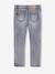 Smalle jeans large meisjes denimgrijs+donkerblauw+gebleekt denim+grijs+middenblauw - vertbaudet enfant 