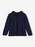 T-shirt van Engels borduursel meisjes marineblauw+olijf - vertbaudet enfant 