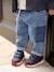 Sneakers met klittenband voor jongens marineblauw+veel blauw - vertbaudet enfant 